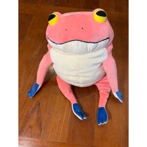 Shinada Global Mochi Frog Plush Pink L 30cm Mochi Soft Japan